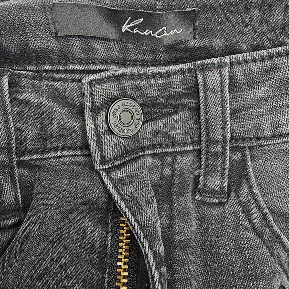 KanCan Womans size 7/27 Estilo Studded Distressed Skinny Denim Jeans in Black - Picture 6 of 8